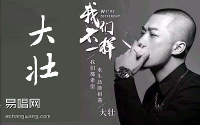 我们不一样大壮吉他谱 扫弦版 库吉他