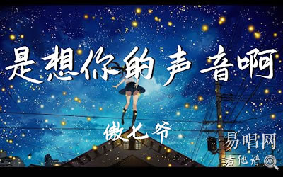 是想你的声音啊傲七爷吉他谱G调 库吉他
